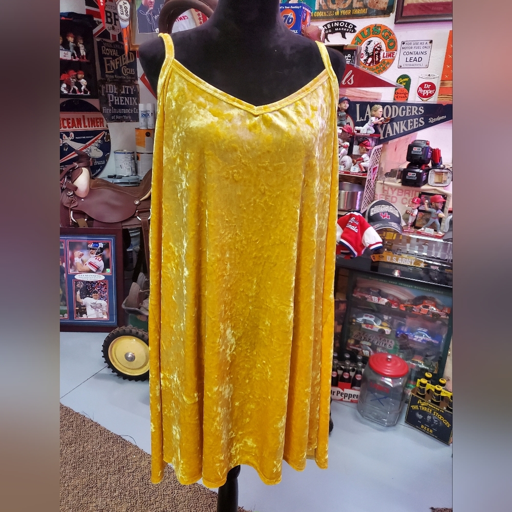 Yellow Birds of Prey tank dress.